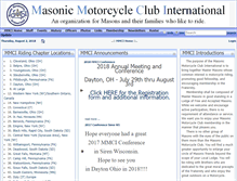 Tablet Screenshot of masonicmotorcycleclub.org